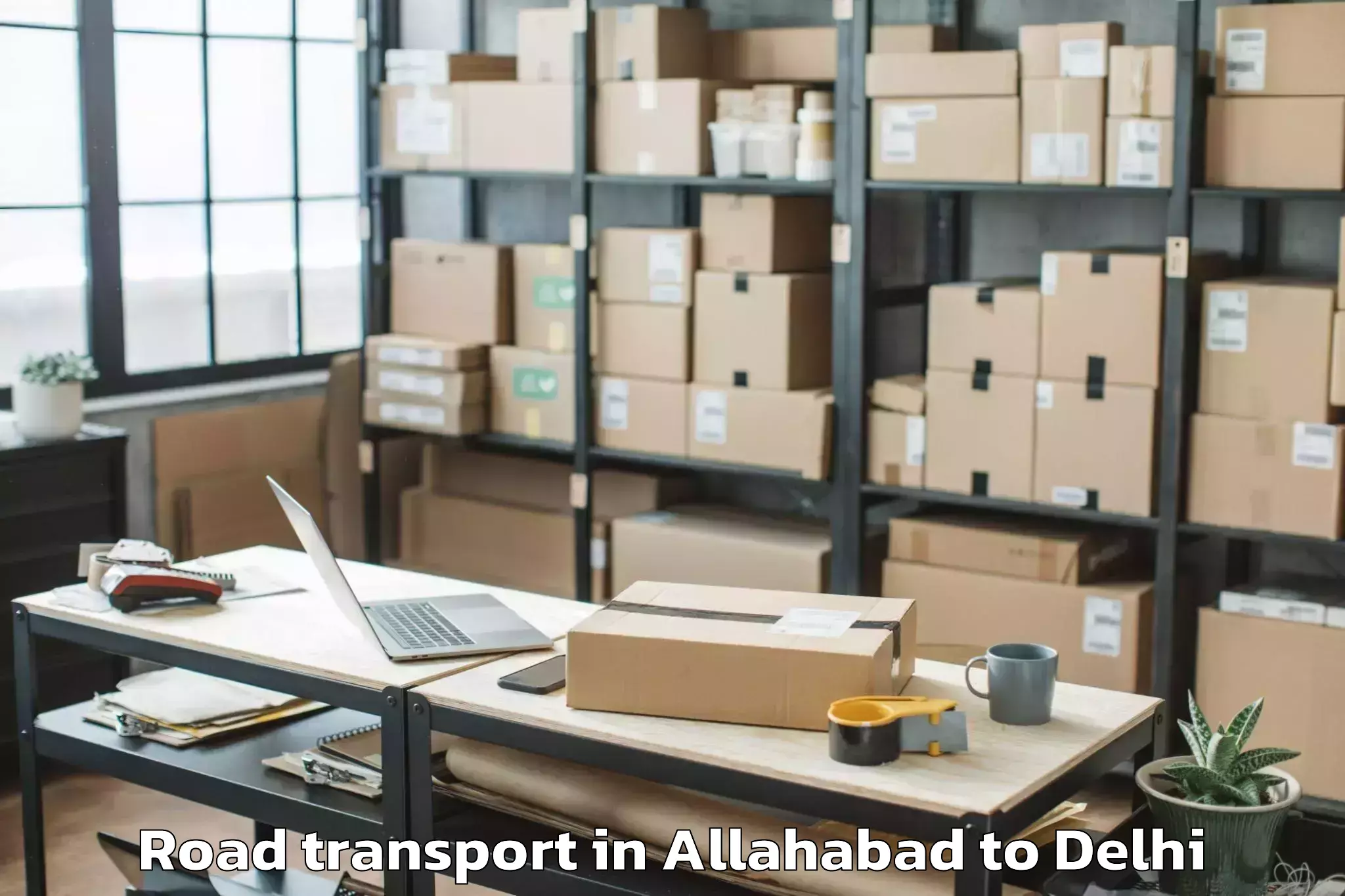 Allahabad to Naraina Industrial Estate Road Transport Booking